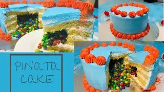 Pinata Cake | Inside Out Surprise Cake | Vanilla Sponge Cake Recipe |