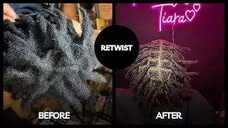 Loc Retwist Before & After + Loc Update | VibeswithTiara