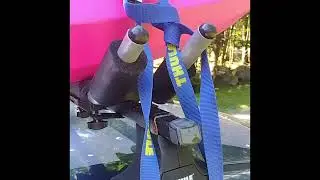 How to install a Thule racks Thule J bar & load a kayak on car Girl Power