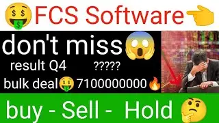 FCS Software Solutions stock latest news update analysis today FCS Software Solutions Q4 result 😱