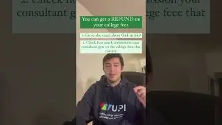 Get refund on your study abroad college fees (link in description) #studyabroad