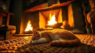 Purring Cat ASMR | Cute Cat and Kitten Sleeping #08820