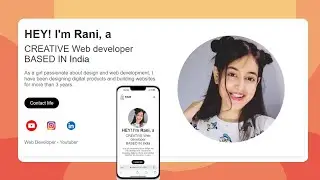Personal Portfolio Website using HTML & CSS