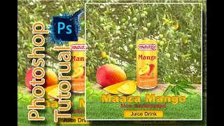 .🍹 Photoshop Tutorial &ndash; Maaza Mango Juice Poster Design