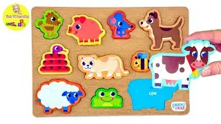Animal Puzzle Adventure | Learn about Animals with Activity Puzzle | Toddler Toy Learning Video