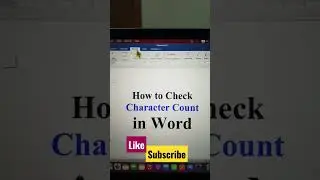 Как проверить количество символов в Word #shorts