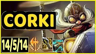 CORKI VS CAITLYN - 14/5/14 KDA ADC GAMEPLAY CHALLENGER I