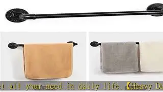 Bathroom Hardware Set 13 Pieces Industrial Bathroom Accessories Heavy Duty Pipe Towel Bar Set Inclu
