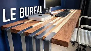 JE FABRIQUE UN BUREAU EXCEPTIONNEL ! (Plans GRATUITS)