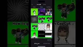 How to green screen on CapCut! #tut #howtogreenscreen #greenscreen #pleasesubscribe