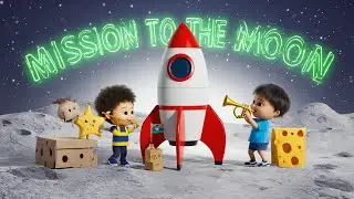Mission to the Moon 🚀 | Kids Space Adventure Song + Moon Creatures!