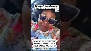 Do this when someone doesn&rsquo;t respect your boundaries #shorts #boundaries #relationships