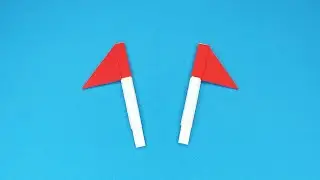 How to Make Origami Easy Triangular Flag | Modular Origami Bricks