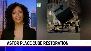 Astor Place 'Alamo' cube removed for planned restoration