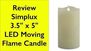 Review Simplux moving flame LED pillar candle