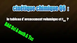 06 cin&eacute;tique le temps de la demi r&eacute;action