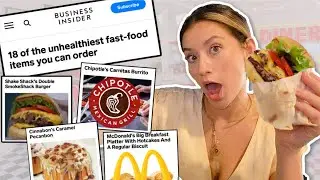 What I Eat In A Day *UNHEALTHIEST FAST FOOD ITEMS*