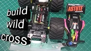 Kit Tamiya Wild Cross Build Ban Bigfoot dari Sasis Super 2 Premium ganti chassis VS