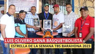 Luis Olivero gana basquetbolista Estrella de la Semana TBS Barahona 2023 - El Expreso Deportivo