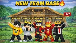 🚨 LIVE! New Epic Team Base | Minecraft Survival SMP 24/7