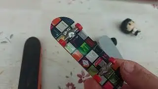 Creando pista skate de ladrillos y jugando #fingerboard #skate   #happy #skating #patin