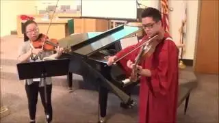 Bach:  Invention No. 13  (Violin/Viola Duet)