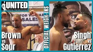 INTENSE STAREDOWN between Singh vs Gutierrez | Official Weigh-Ins