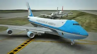 Air Force One takeoff at Los Angeles International Airport