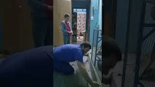 Daniel learns to tile #tiling #tilingwork #learningisfun #diy