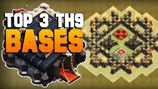 Clash of Clans | TOP 3 TH9 War Base 2016 | CoC BEST Town Hall 9 Defense [TH9 2016]