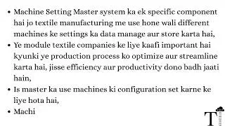 How to Create Machine Setting Master in ERP | Complete Machine Configuration Guide