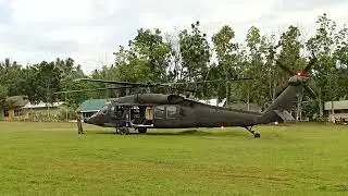 Black Hawk Helicopter Onboard @ Balut Island