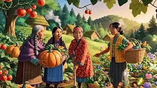 A Peaceful Village Day 🌾 | Ghibli Style Rural Life Animation