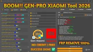 Latest Update Gen Pro Tool Xiaomi  2026 - 01-16  | Best Free Tool  Special Xiaomi Device Solution