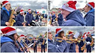 El Frío no Pudo con Ellos. Amigos Castro Peña Calentando La Navidad en Castro Urdiales. 