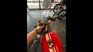 Continental gt650 in red colour overlooking #royalenfield #continental #gt650 #viral #viralvideo