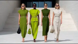 Prada SS 2026 | Sage Green & Warm Sand – Modern Minimal Luxury