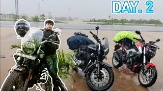 DAY. 2 | Strong hurricane force winds🌪️ | heavy rain 🌧️❄️ | Torque Rider Vlogs | தமிழில்