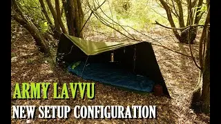 Surplus Polish Lavvu Alternative Setup | STEALTH CAMPING | low profile urban wild camping