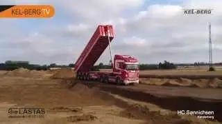 HC S&oslash;nnichsen Kel-Berg tiptrailer i aktion ved S&oslash;nderborg