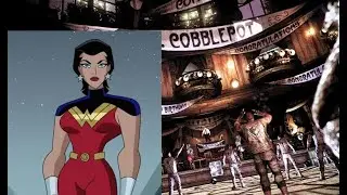 Batman Arkham Knight Iceberg loungechallenge as Justice Lord Wonder Woman