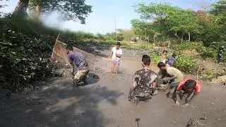 Mud Fishing Video Live in Village Bangladesh