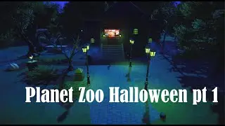 Planet Zoo | Spooky Shop with Graveyard | Halloween Zoo [Pt 1] | Speed Build