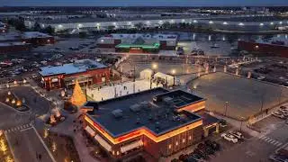 Block 59 Naperville Drone Mavic 4 Pro 6k Cine 60 FPs Filming by DMR Virtual Ice Rink Open Yardhouse 