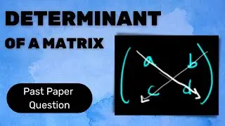 Determinant of a Singular Matrix - CSEC Past Paper Question