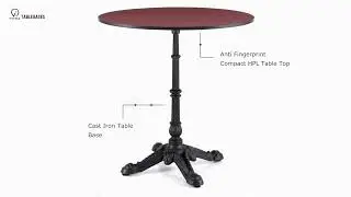 VVITAL Compact HPL Round Table