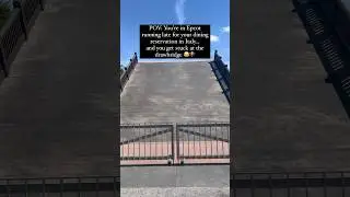 POV: You&rsquo;re Running Late and the Drawbridge is Up at EPCOT #disneyreel #waltdisneyworld #disneypark