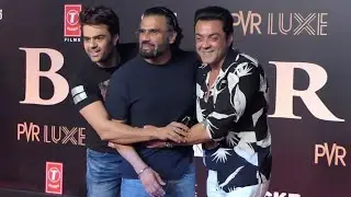 Bobby Deol And Suniel Shetty MASTI 😂😂😂 At #BHARAT Movie Grand Premiere