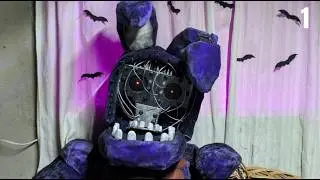 ¡Realicemos la mascara de Withered Bonnie! / hecha 100% de cartón l Sin plantillas l #fnaf #cosplay