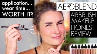 AIRBRUSHING MY MAKEUP?! AeroBlend 2.0 Makeup Wear Test + Review | Cruelty Free + Vegan